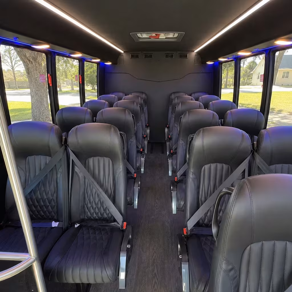 28 passenger minibus inside