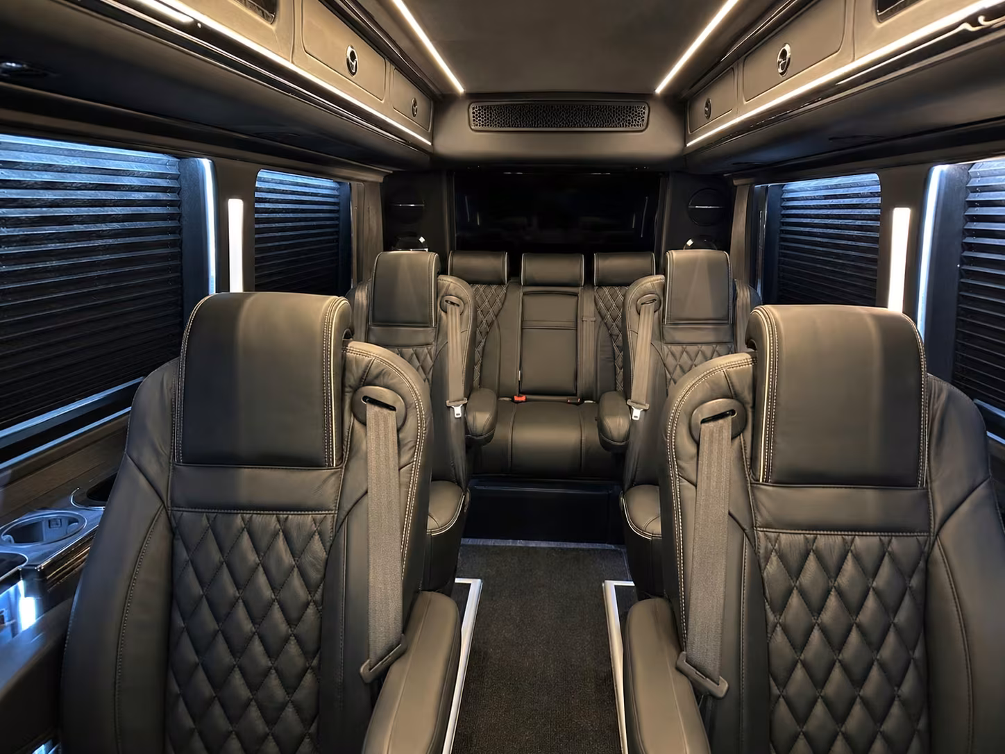 sprinter van with driver inside