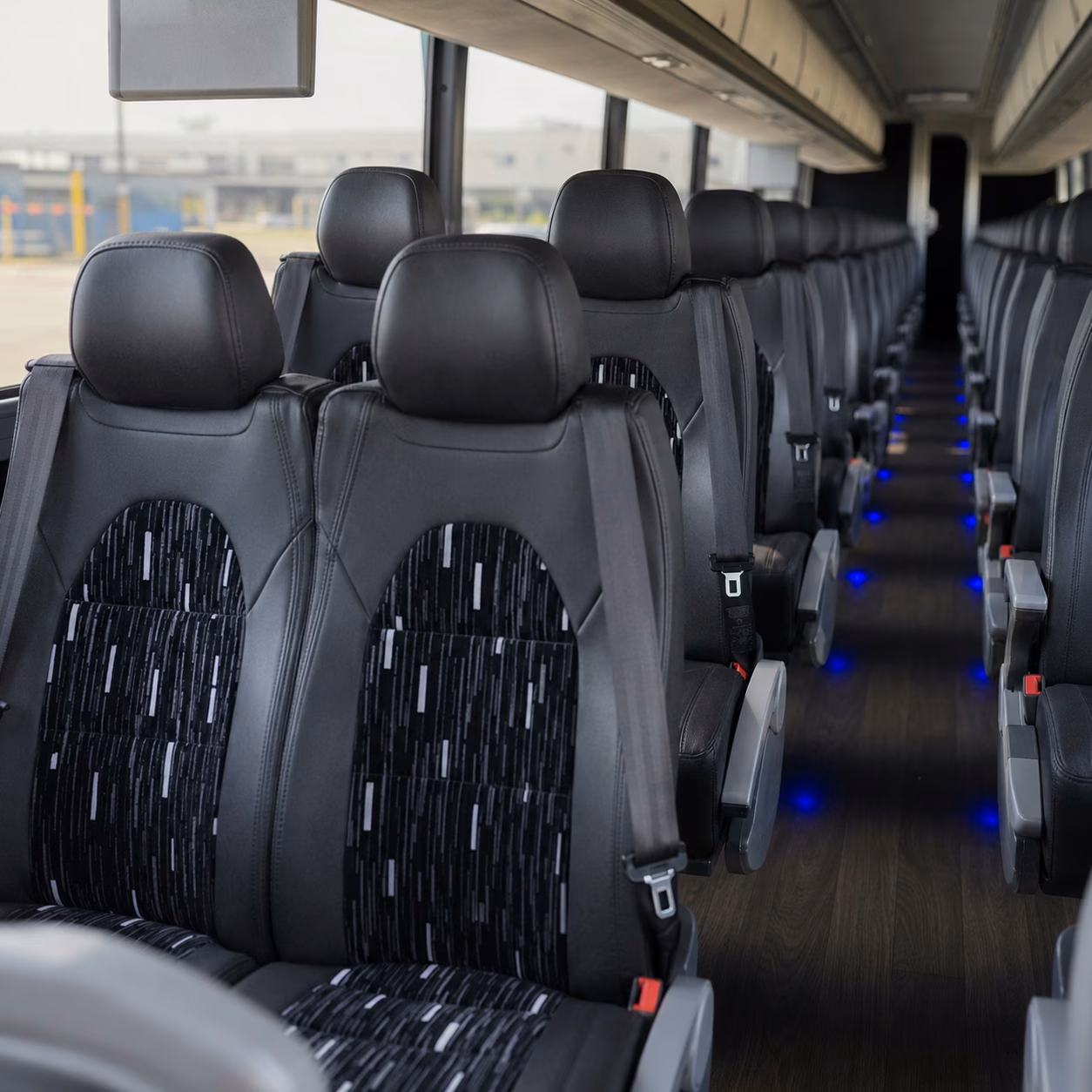 sunnyvale charter bus rental interior