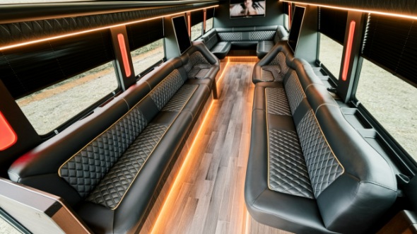 party bus rental interior sunnyvale