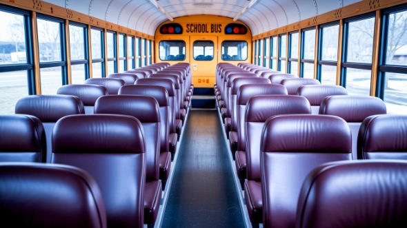 school bus rental interior sunnyvale