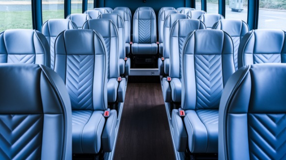 sunnyvale 28 passenger minibus inside