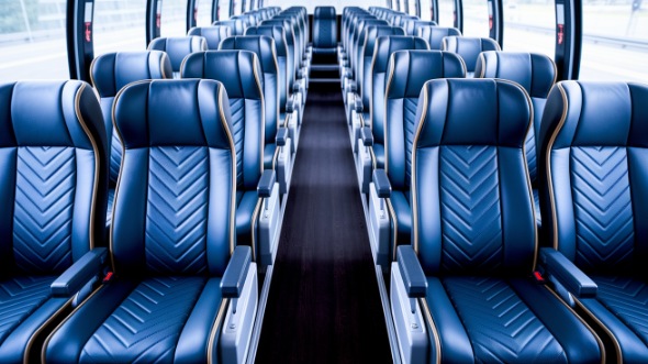 sunnyvale 55 passenger charter bus inside